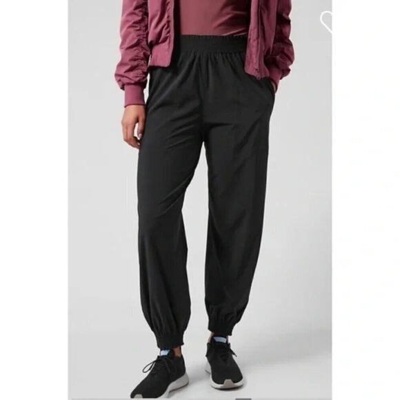 Athleta Savannah Jogger Pants Black Size 4 - Picture 1 of 14